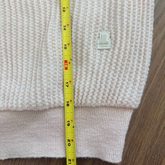 Lanvin Blanc Light Pink Golf Sweater - Windproof & Lightweight - Picture 9 of 9